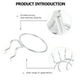 thumbnail image 5 of FRCOLOR 4pcs Pegboard Bins with Rings Pegboard Hooks Pegboard Cup Holder Accessories for and Craft Supplies Storage ( Silver ) 7CM,4.53"X3.23"X0.04", 5 of 10