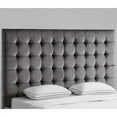 thumbnail image 6 of Posh Living Blake Button-Tufted Velvet King Headboard in Gray, 6 of 9