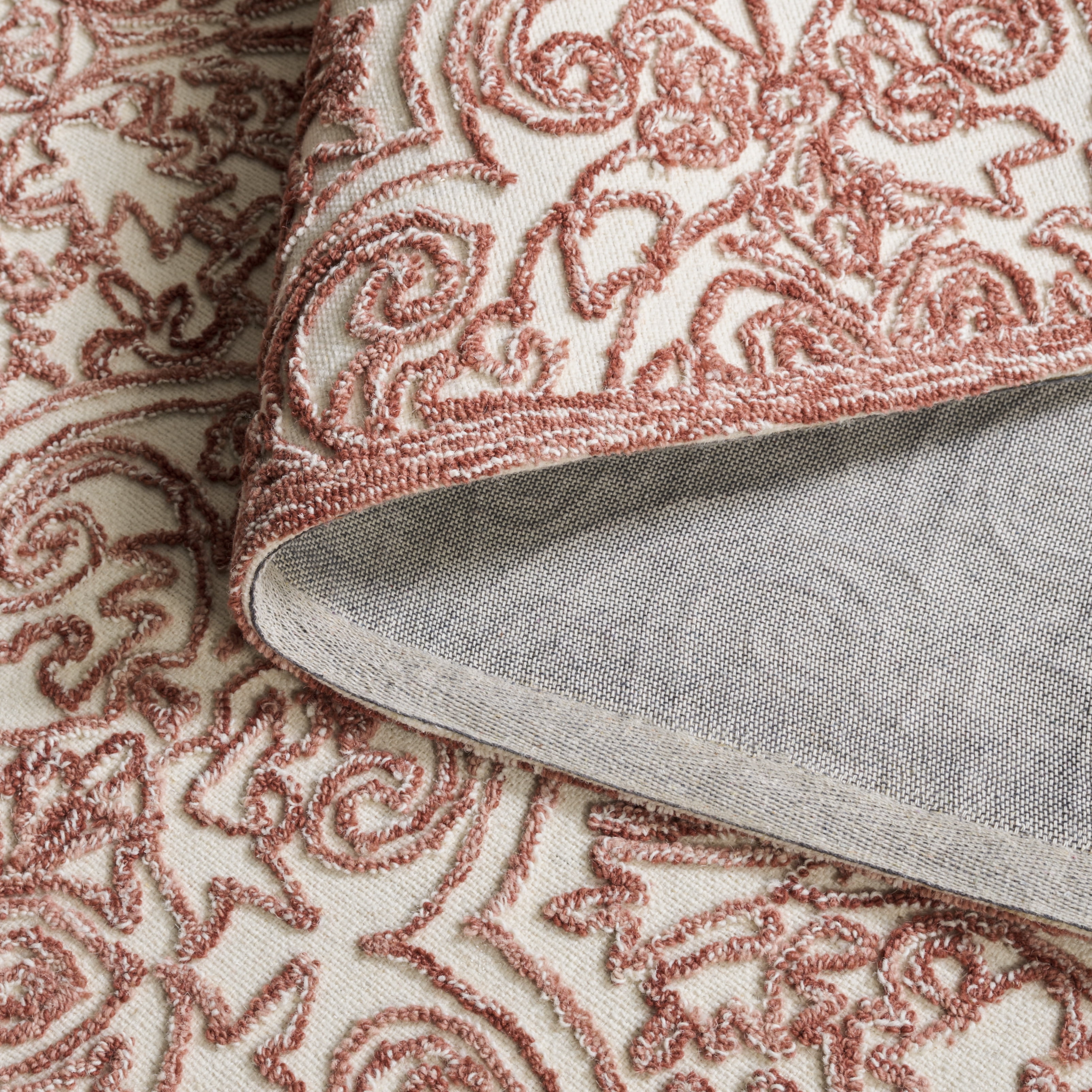 Safavieh Martha Stewart Trace Justina Floral Area Rug, Ivory/Rust, 3' x 5'