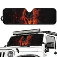thumbnail image 2 of Uorisanigo Fire Wolf Windshield Sun Shade for 2018-2024 2025 Jeep Wrangler JL / 2020-2024 Jeep Gladiator JT,Windshield Sunshade Window Sun Visor Blocks UV Rays Heat, 2 of 7