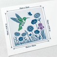 thumbnail image 2 of 4PCS Border Stencil Craft Paint Template Plastic Stencils Reusable Floral Corner Hummingbird Design for Wood Wall Canvas Floor DIY Art Decor,N-4PCS, 2 of 6