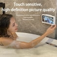 thumbnail image 6 of Plastic Bathroom Mobilephone Holder Removable Touch Screen Anti-fog Heavy Duty Toilet Fixed Waterproof Case with Storage Hook White, 6 of 11