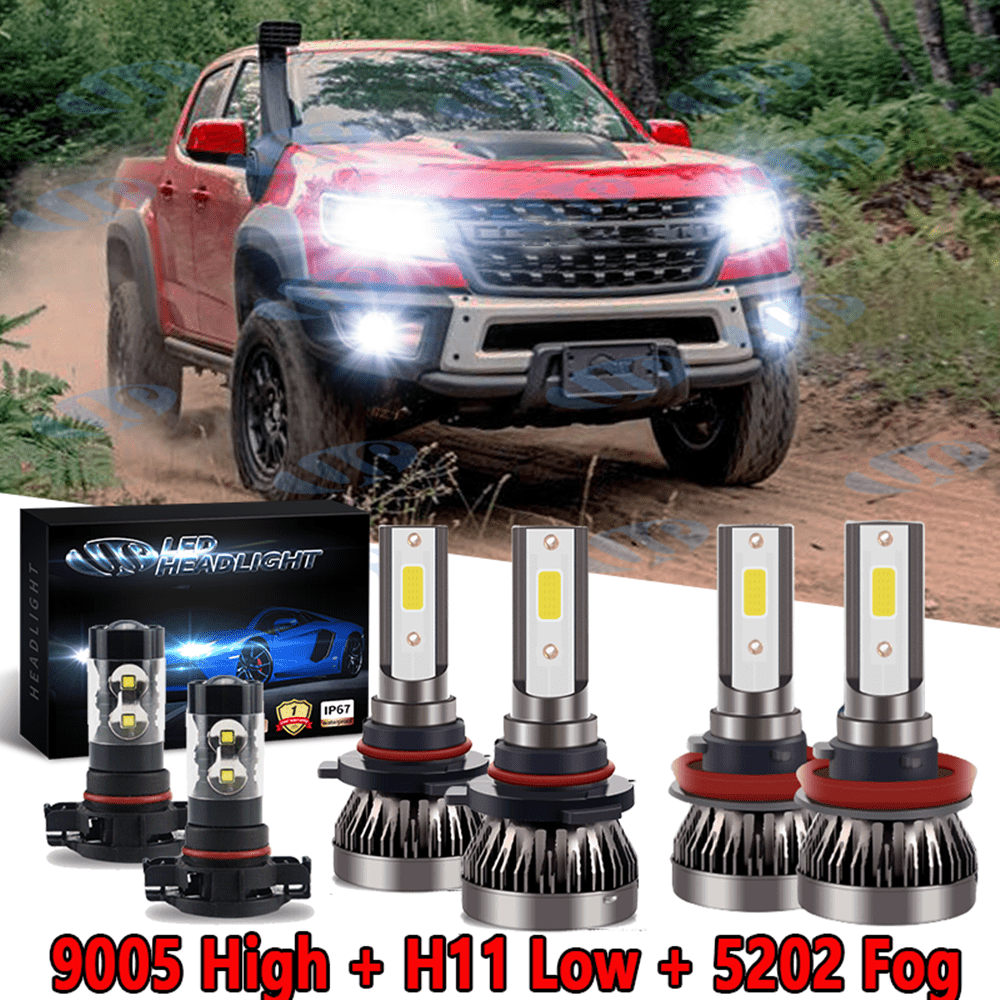 Details about   9005+9006+H11 Combo LED Headlight For Chevy Tahoe 99-06 High-Low Beam Fog Lights 
