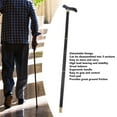 thumbnail image 3 of Walking Cane, Safe Portable 3 Section Walking Stick Outdoor Burr Free  for Recovery for Stroll, 3 of 8