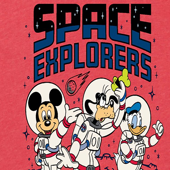 Mickey & Friends - Space Explorers - Women's Short Sleeve Graphic T-Shirt
