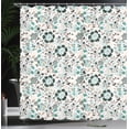 thumbnail image 3 of Ambesonne Floral Shower Curtain, Vernal Freshness Pattern, 69"Wx75"L, White and Multicolor, 3 of 4