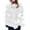White, variant on HOOJT Clearance! Womens Plus Size Faux Furs Zip-Up Cropped Jacket Long Sleeve Warm Winter Coat