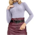 thumbnail image 2 of breaise Womens Sweaters Mock Neck 2025 Long Sleeve Thermal Shirts Ribbed Knitted Pullover Slim Fit Tops Trendy Spring Outfits S-XL, 2 of 9