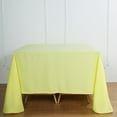 thumbnail image 6 of BalsaCircle 90" x 90" Square Polyester Tablecloth Yellow, 6 of 8