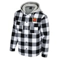 thumbnail image 2 of Men's Colosseum Black/White Maryland Terrapins Buffalo Plaid Full-Zip Jacket, 2 of 3