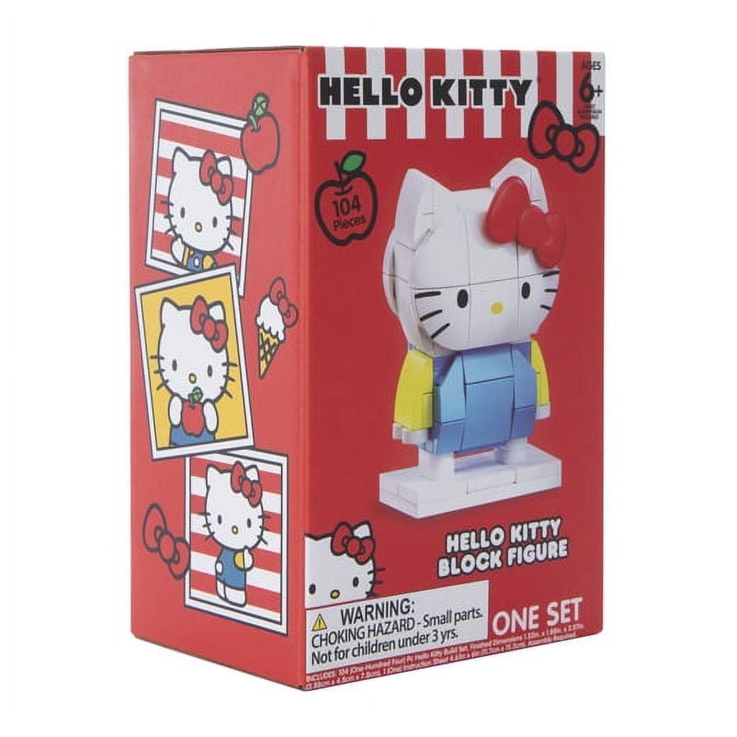Sanrio Hello Kitty Build Kit Block Figure Toy Set - 104 Pieces