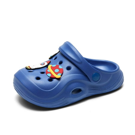

Kids Garden Clogs Boys Girls Cute Cartoon Astronaut Charms Clogs Toddler Slippers Beach Slip On Shoes Slides Sandals
