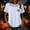 A70 White, variant on Women's Halloween T-Shirts Spooky Season Graphic Tops Short Sleeve Crewneck Casual Fall Shirts Evil Pumpkin Face Print Festive Holiday Comfortable Activewear
