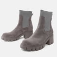 thumbnail image 3 of NECHOLOGY Botas Mujer Adulto Femenino Zapatos Botines para mujer Zapatos de tacón con punta redonda para mujer Zapatos de fiesta de con tacón grueso (Grey, 7.5), 3 of 5