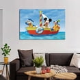 thumbnail image 6 of Mickeys Mouse And Friends Donald-Duck Sailboat Canvas Wall Art Prints Poster Gifts Photo Picture Painting Posters Room Decor Home Decorative 08x12inch(20x30cm), 6 of 6