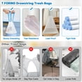 thumbnail image 3 of Small Trash Bags 4 Gallon with Drawstring, 1.1 Mil 15 Liter White Thick Unscented Small Plastic Garbage Bags for Bathroom, Wastebasket Liners for Toilet Home Office and Bedroom (4 Gal-120), 3 of 6