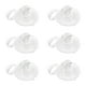 thumbnail image 3 of Non-Punching Hooks Plastic Wall Hanging Hooks For Kitchen Bathroom Bedroom Transparent 6Pack, 3 of 3