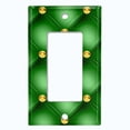 thumbnail image 5 of Metal Light Switch Plate Cover Yellow Diamond Tufted Green Wallpaper DIA006, 5 of 13