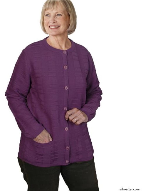 old lady sweaters with pockets