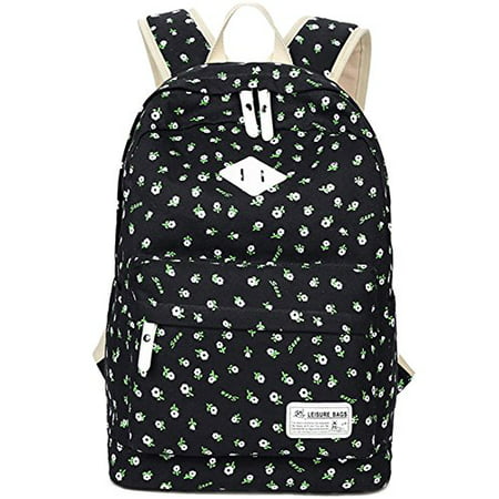 School Bookbags for Girls, Floral Backpack College Bags Women Daypack by Leaper -