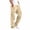 Khaki, variant on Cmtiyu Cargo Pants for Men, Casual Elastic Waist Drawstring Straight Leg Jogger Pants, Baggy Outdoor Work Pants with Multi Pockets, S-3XL
