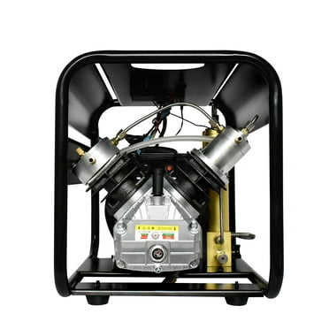 TUXING 4500Psi Pcp Air Compressor,Built-in Two Stage Filtration Water-Oil Separator Filter,Auto-stop Version,for Paintball/Scuba Tank Charging 110V(TXEDM042)