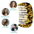 thumbnail image 7 of Unique Bargains Hair Comb Wide Tooth Anti-Static Pocket Size Comb for Thick Curly Hair Detangling Comb Brown, 7 of 7