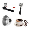 thumbnail image 3 of Stainless Steel Coffee Filter, Double Cup Coffee 51mm Single Wall non-pressurized Porous Filter Basket Coffee Machine Filter Cup Bowl for Delonghi EC5 EC7 EC9, 3 of 8