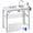 White, variant on Folding Fish Cleaning Table with Sinks, Portable Camping Sink Table with Faucet, Drainage Hose, Sprayer, Shelf, Drawer and Storage Basket, Outdoor Fillet Table for Picnic Beach Patio, Gray