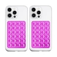 thumbnail image 1 of wonima44 Anteel 2 Pack Silicone Suction Phone Case Mount, Silicon Adhesive Phone Grip for Smartphones, Hands-Free Mirror Shower Phone Holder for Selfies, Tiktok Videos (Purple), 1 of 1