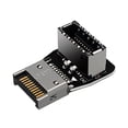 thumbnail image 3 of Placa base de ordenador USB3.1 interfaz TYPE-E 90 grados codo de dirección frontal TYPE-C cableado instalado LYD Componentes informáticos y hardware, 3 of 9