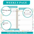 thumbnail image 2 of 2025 Planner Weekly Monthly Flower Planner for Women Men Teacher Agenda Calendar Notebook, 2 of 6