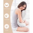 thumbnail image 3 of White Satin Pillowcase for Hair and Skin with Zipper, Soft Breathable Cooling Silk Pillow Cases, Modern Simple White Backdrop Throw Pillow Covers Standard Size 20"x26" Set of 2, 3 of 6