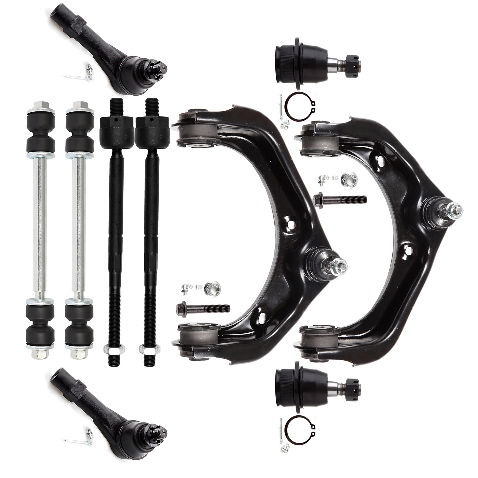 ECCPP 10pcs Upper Control Arm Inner Tie Rod End Outer Tie Rod End Sway Bar End Link Lower Ball Joint fit for 2006-2010 For Ford Explorer 2006-2010 For Mercury Mountaineer