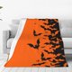 thumbnail image 1 of Balery Halloween Bats Manta de Felpa Suave y Acogedora – Cobija de Franela Aterciopelada para Cama, Lavable y Cálida para Sofá, Mascotas, Transpirable-80"x60", 1 of 7
