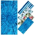 thumbnail image 3 of LACKUST Bohemian Tie-Dye Beach Towel Quick-Dry 75x150cm for Travel & Pool (Blue), 3 of 3