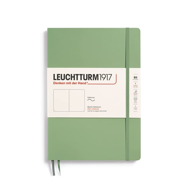 Cuaderno LEUCHTTURM1917 B5 Softcover Liso 123 Páginas Color Salvia