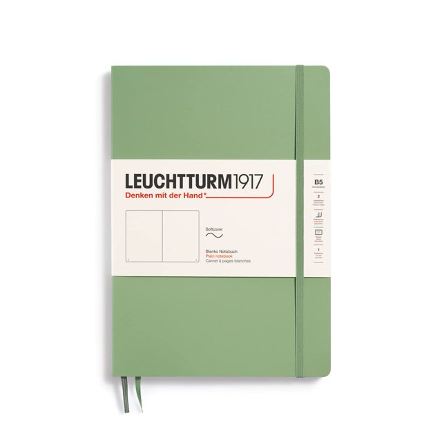 Cuaderno LEUCHTTURM1917 B5 Softcover Liso 123 Páginas Color Salvia