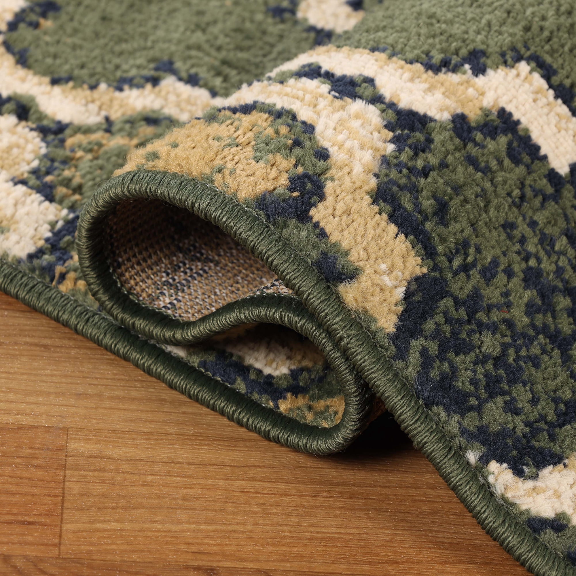 Superior Viking Trellis Indoor Large Area Rug, 5' x 8', Green