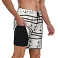 thumbnail image 3 of Gaeub Anchors and Ropes Mens Swim Trunks Stretch Beach Shorts Quick Dry for Men Swim Shorts Swimwear with Pockets- X-Large, 3 of 9