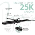thumbnail image 5 of Professional Extra Long Hair Curling Iron 1 inch | 2-Heater Ceramic Long Barrel Curling Iron | 1 Inch Curling Iron Hair Curler for Small to Medium Curls | International Dual, 5 of 6
