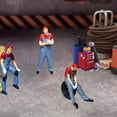 thumbnail image 3 of de personas pintadas de resina 1/64, ornamento Diorama de s de cochera , Rojo A Macarena Figuras de personas, 3 of 8