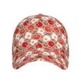 thumbnail image 2 of Naloa Original Classic Low Profile Hat Men Women Baseball Cap Dad Hat Adjustable Unconstructed Tomatoes Print Cap, 2 of 9
