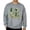 Gray, variant on Hfnxid Men's St. Patrick Day Top Crewneck Long Sleeve Shirt Love Clover Print Stylish Shirts Casual Workout Pullovers Tee Shirts Blue S
