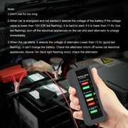 OBDMONSTER W003 12 Volts Automotive Battery Tester Battery Loaded with Alternator State Check