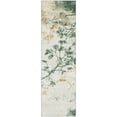 thumbnail image 2 of Addison Rugs Mayfield Premium Machine Washable Transitional Floral Emerald Runner Rug, 2'3" x 7'6", 2 of 6