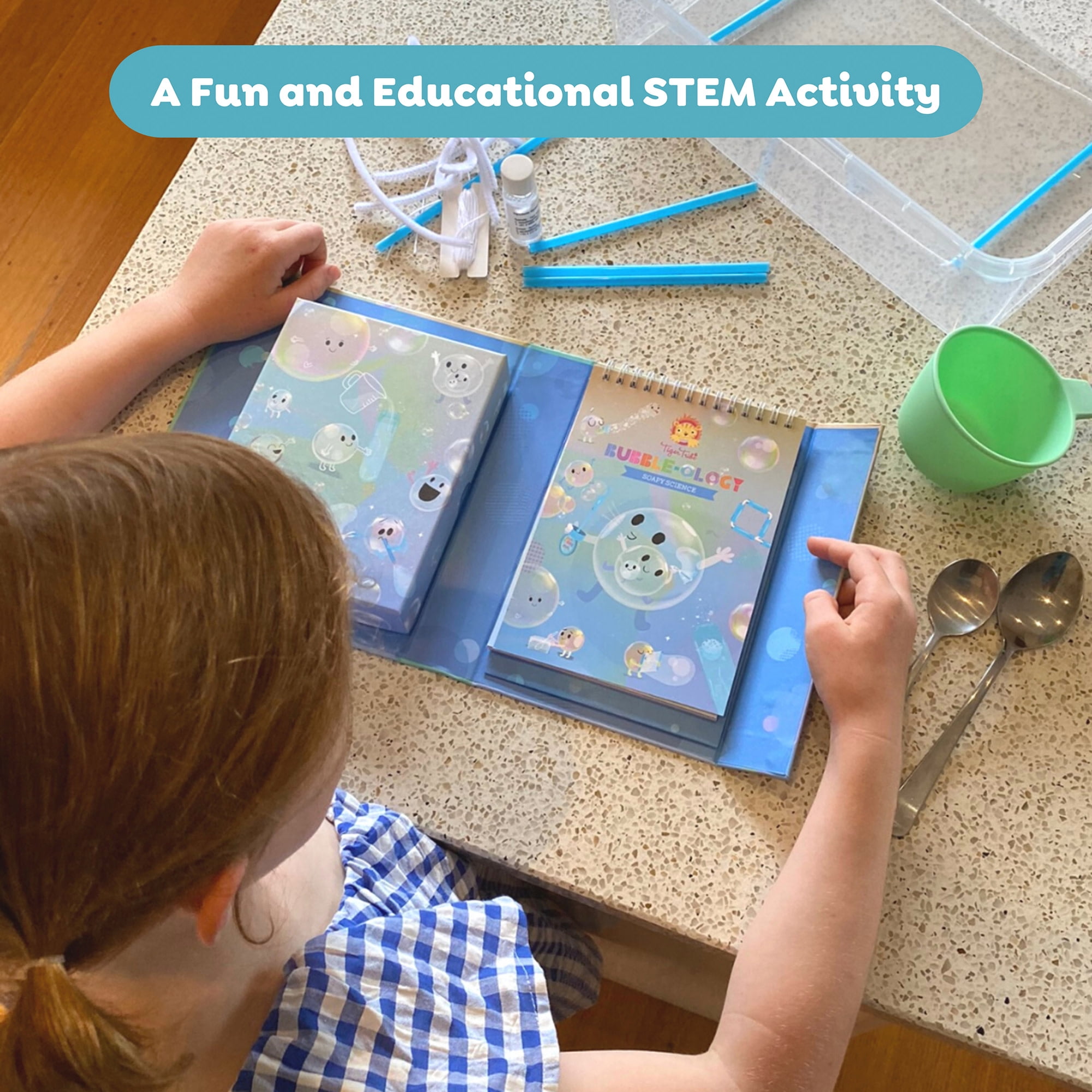 Tiger Tribe Bubble Science Kit - Interactive STEM Activity for Kids - Fun Bubble Making Experiments for Ages 8-12