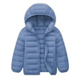 thumbnail image 5 of Zeophrasy Boys Hooded Puffer Jacket Quilted Lightweight Winter Coat Full Zip Warm Windproof Outerwear for Kids, 5 of 7
