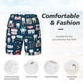 thumbnail image 5 of Balery Dental Mens Swim Trunks Swim Shorts for Men Quick Dry Inseam Beach Shorts with Compression Liner Pocket-3X-Large, 5 of 9