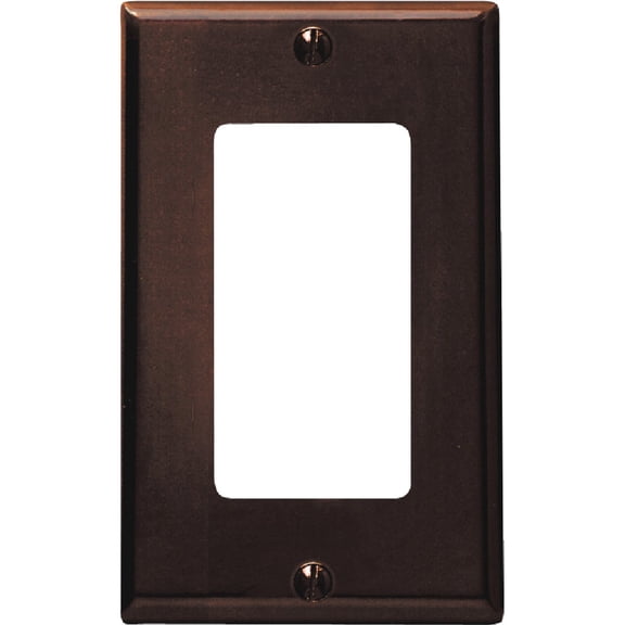 Leviton Decora Wallplate - Single Gang Decorator/Rocker Switch Plate - Brown